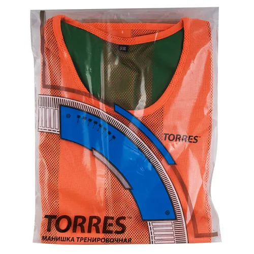 Манишка детская TORRES двухсторонняя, TR11949O/G, р.Jr, тренировочная, полиэстер, оранж-зелен за 1&nbsp;026.80 ₽ в Рязани
