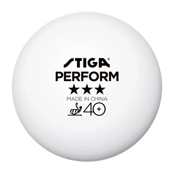 Мяч для наст. тенниса Stiga Perform 3***, 40+, 1113-2110-06, пластик, ITTF Appr., уп.6 шт, бел за 2&nbsp;121.60 ₽ в Рязани