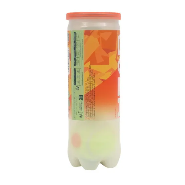 Мяч теннисный детский HEAD Stage 2 Orange, 578423,уп.3 шт, фетр,нат.резина,желто-оранжевый за 836.40 ₽ в Рязани