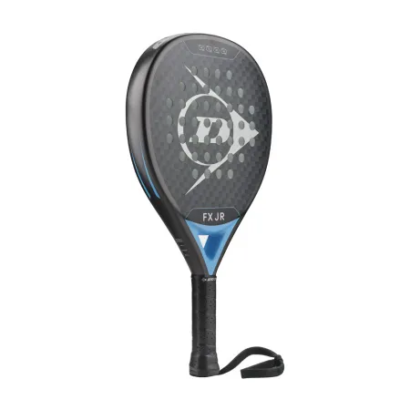 Ракетка для падела Dunlop FX Jr, 10370738, для юниоров, гибрид, графит, черно-голубой за 11&nbsp;019.40 ₽ купить в Рязани