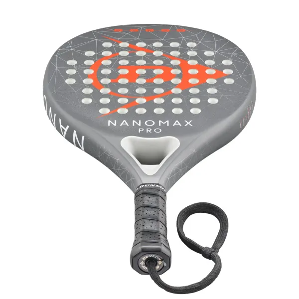 Ракетка для падела Dunlop Nanomax Pro, 10370739, для профессионалов, карбон,серо-оранжевый за 17&nbsp;248.20 ₽ в Рязани