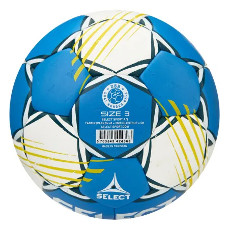 Мяч ганд. SELECT HB FORCE DB V25, 1622858205, Senior (р.3), EHF Appr,ПУ, гибр.сш., сине-белый за 8&nbsp;438.80 ₽ купить в Рязани