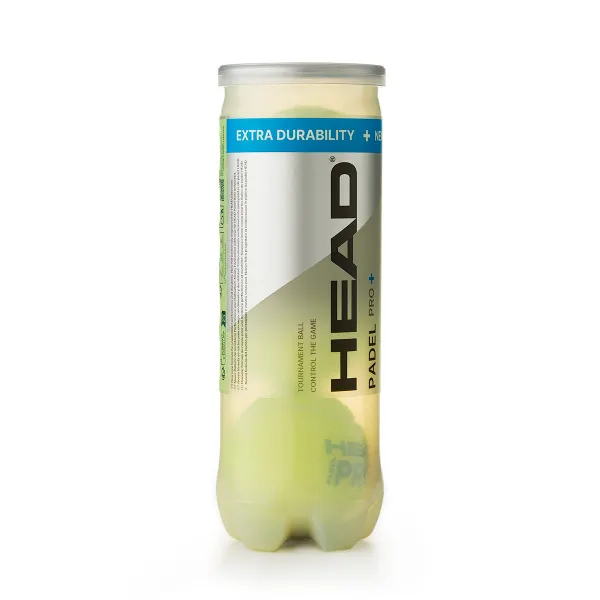 Мяч для падела HEAD Padel Pro+, 540203, уп.3 шт, FIP Approved, войлок,нат.резина,желтый за 933.30 ₽ в Рязани