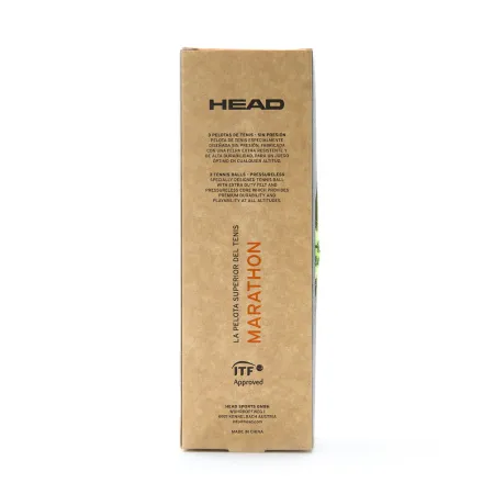 Мяч теннисный HEAD Marathon 3B, 578183, крафт. упак.3шт, без давления, фетр, нат.резина,желтый за 1&nbsp;055.70 ₽ купить в Рязани