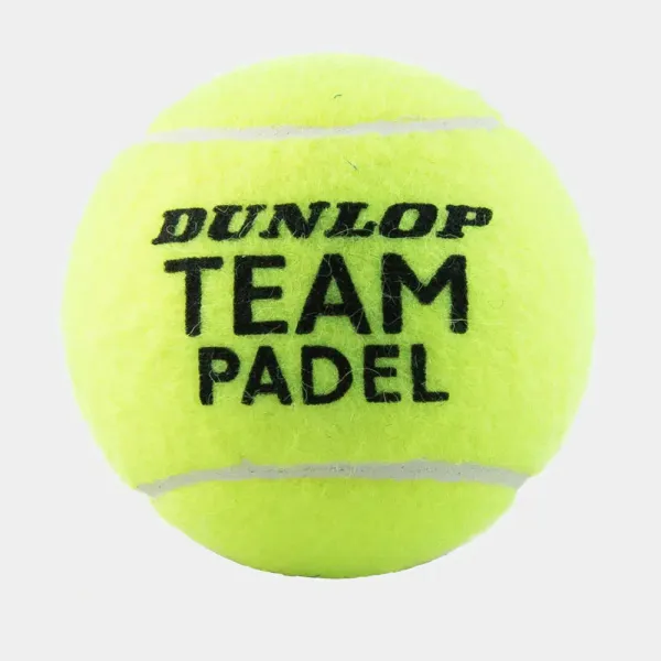 Мяч для падела Dunlop Team Padel, 601553, уп.3 шт, сукно, нат.резина,желтый за 1&nbsp;110.10 ₽ в Рязани