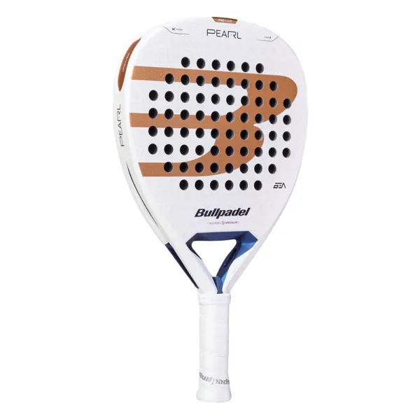 Ракетка для падела BULLPADEL Pearl 27, 497249, для проф-в, стекловолокно,карбон, бело-золотистый за 44&nbsp;319 ₽ в Рязани