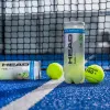 Мяч для падела HEAD Padel Pro+, 540203, уп.3 шт, FIP Approved, войлок,нат.резина,желтый за 933.30 ₽ купить в Рязани