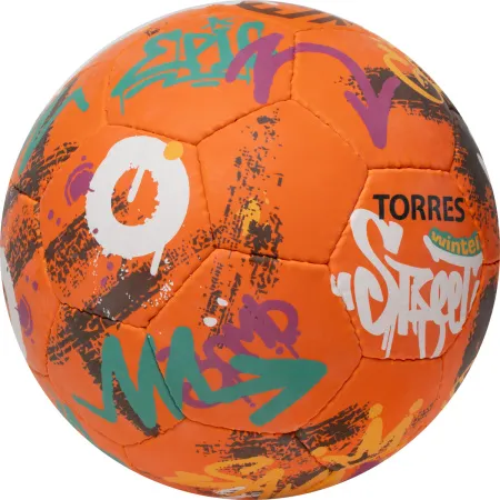 Мяч футб. TORRES Winter Street, F023285, р.5, 32 пан, рез, 4 подкл. слоя, руч. сшив,оранж-мультик. за 2&nbsp;713.20 ₽ купить в Рязани