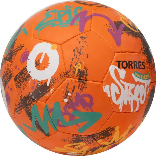 Мяч футб. TORRES Winter Street, F023285, р.5, 32 пан, рез, 4 подкл. слоя, руч. сшив,оранж-мультик. за 2&nbsp;713.20 ₽ в Рязани