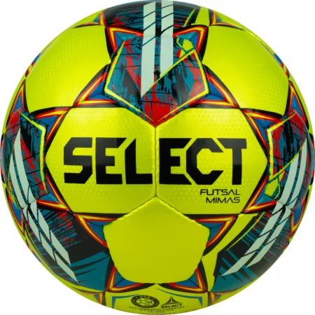 Мяч футзал. SELECT Futsal Mimas, 1053460550, р.4,FIFA Basic, 32 пан, гл.ПУ, руч.сш, жел-сине-красный за 6&nbsp;303.60 ₽ купить в Рязани