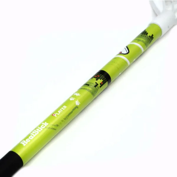 Клюшка для флорбола RealStick Player, MR-KF-Pl95, 95см, прямой крюк, композит, черно-салатовый за 3&nbsp;605.70 ₽ в Рязани