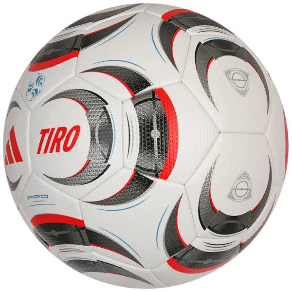 Мяч футб. ADIDAS Tiro Pro JW1533, р.5, FIFA Pro, 32 пан., ПУ, термосшивка, бело-серо-красный за 14&nbsp;133.80 ₽ в Рязани