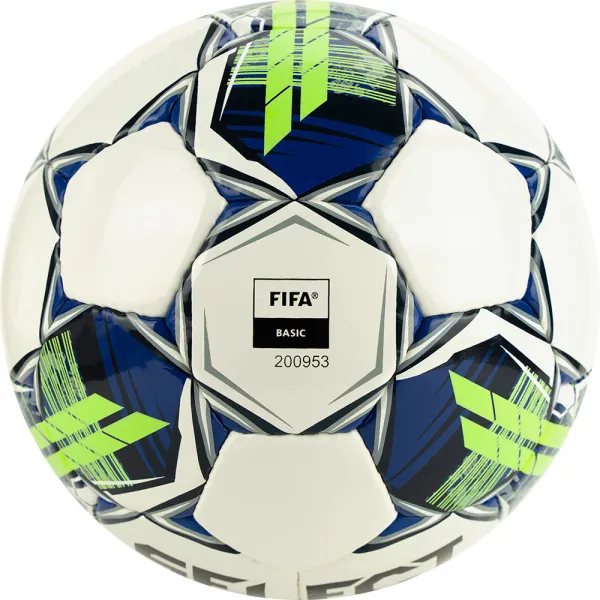 Мяч футзал. SELECT Futsal Master Shiny V22, 1043460004, р.4, Basic,32п, гл.ПУ, руч.сш,бел-син-зел за 7&nbsp;539.50 ₽ в Рязани