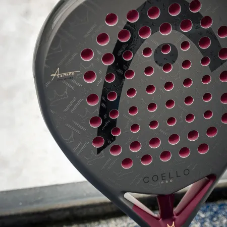 Ракетка для падела HEAD Coello Pro 2026, 225036, для профессионалов, карбон, коричнево-бордовый за 33&nbsp;619.20 ₽ купить в Рязани
