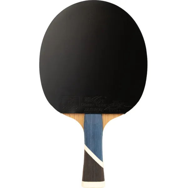 Ракетка для н/т DOUBLE FISH 5A+C, для продвин, ITTF Appr, накл. 2,1 мм, конич. ручка+ 2 мяча V40+мм за 2&nbsp;779.50 ₽ в Рязани