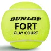 Мяч теннисный Dunlop Fort Clay Court 4B, 601613, уп.4 шт,одобр.ITF и FFT,сукно,нат.резина,желтый за 1&nbsp;812.20 ₽ купить в Рязани