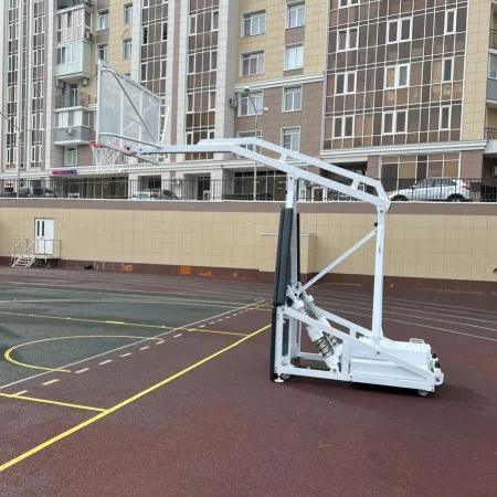 Баскетбольная стойка мобильная складная на пружинах вынос 2,25 м c противовесом ZAVODSPORTA за 530&nbsp;660 ₽ купить в Рязани