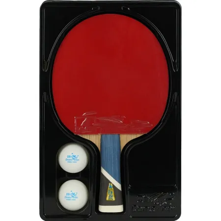 Ракетка для н/т DOUBLE FISH 5A+C, для продвин, ITTF Appr, накл. 2,1 мм, конич. ручка+ 2 мяча V40+мм за 2&nbsp;779.50 ₽ купить в Рязани