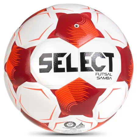 Мяч футзал. SELECT Futsal Samba v26, 1063471008, р.4,FIFA Basic, 32п, ТПУ, гибр.сш, бел-кр-черн за 5&nbsp;618.50 ₽ купить в Рязани
