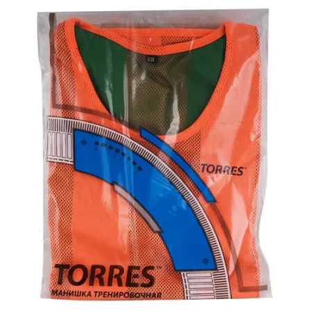 Манишка детская TORRES двухсторонняя, TR11949O/G, р.Jr, тренировочная, полиэстер, оранж-зелен за 1&nbsp;026.80 ₽ купить в Рязани