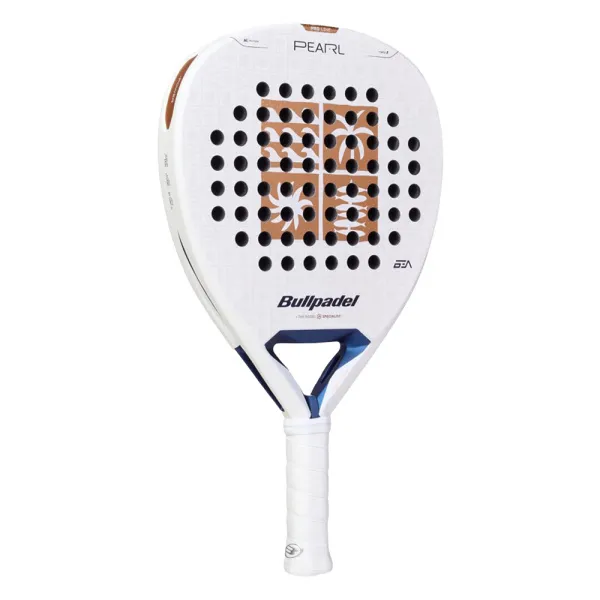 Ракетка для падела BULLPADEL Pearl 27, 497249, для проф-в, стекловолокно,карбон, бело-золотистый за 44&nbsp;319 ₽ в Рязани