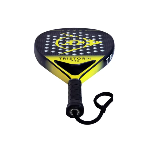 Ракетка для падела Dunlop Tristorm Pro, 10359946, для опытных игроков, графит, черно-желтый за 19&nbsp;643.50 ₽ в Рязани