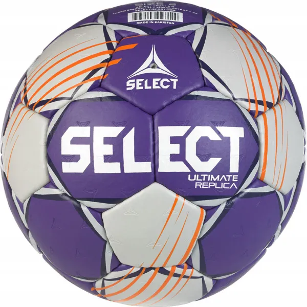 Мяч ганд. SELECT Ultimate Official EHF V24, 1612858999, Senior(р.3), EHF Appr, ПУ, руч.сш, фиол-сер за 15&nbsp;504 ₽ в Рязани