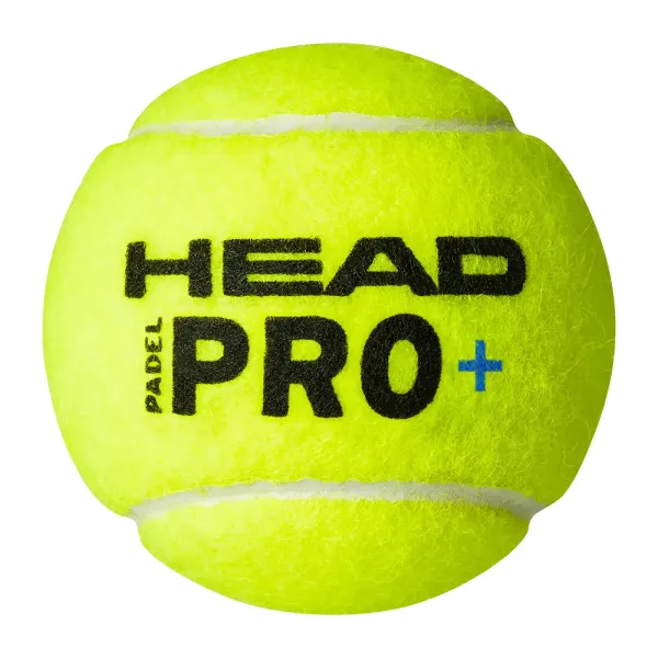 Мяч для падела HEAD Padel Pro+, 540203, уп.3 шт, FIP Approved, войлок,нат.резина,желтый за 933.30 ₽ в Рязани