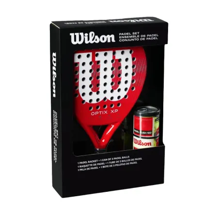 Набор для падела WILSON Optix XP Padel KIT, WR202110U2, ракетка + 3мяча, красный за 20&nbsp;362.60 ₽ купить в Рязани